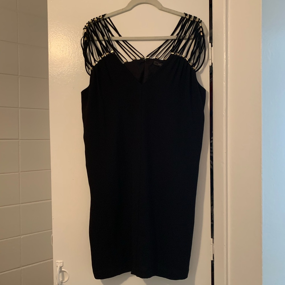 BCBG Maxazria black shift dress - size M